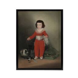 "Artery8 Red Manuel Portrait Francisco Goya Framed Canvas Wall Art Print - Size: W18"" x H24""" - thumbnail 1