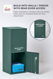 Homescapes Smart Parcel Box® Large Front Access Secure Delivery Box in Green - thumbnail 8