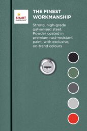 Homescapes Smart Parcel Box® Large Front Access Secure Delivery Box in Green - thumbnail 7