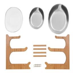 Havendro 3 Tier Fruit Bowls Fruit Stand Storage Holder Fruit Bowls Rack - thumbnail 4
