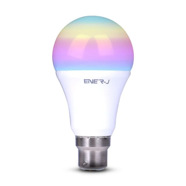 ENER-J Smart Wi-Fi GLS LED Lamp B22, 9W, RGB+W+WW, Dimmable in White - image 1
