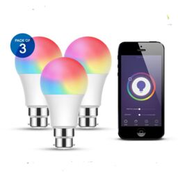 ENER-J Smart Wi-Fi GLS LED Lamp B22, 9W, RGB+W+WW, Dimmable in White - thumbnail 4