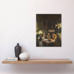 "Artery8 Tyrolese Interior Oil Painting Sargent Wall Art Poster Print - Size: W24"" x H32""" - thumbnail 4