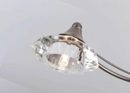Harper Living 3 Light Semi Flush Ceiling Light Antique Brass Finish Clear Glass Shades in Bronze - thumbnail 6