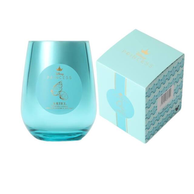 Disney Princess Ariel Candle - Coral Blossom & Sea Salt (1-Wick) in Blue - Size: Medium