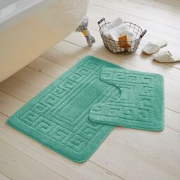 GAVENO CAVAILIA Greek Bath Mat in Teal