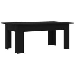 Berkfield Home Coffee Table Black 100x60x42 cm Engineered Wood - Size: 100 x 60 x 42 cm - thumbnail 1