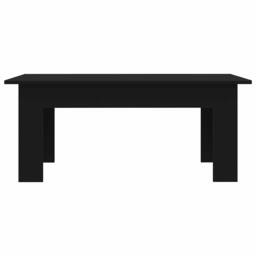 Berkfield Home Coffee Table Black 100x60x42 cm Engineered Wood - Size: 100 x 60 x 42 cm - thumbnail 4