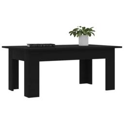 Berkfield Home Coffee Table Black 100x60x42 cm Engineered Wood - Size: 100 x 60 x 42 cm - thumbnail 3