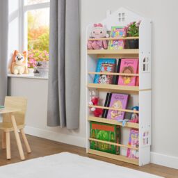 Liberty House Toys Wall Mounted House Bookcase in White - thumbnail 2