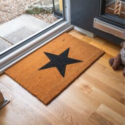 Nicola Spring Coir Door Mats - 60 x 40cm - Black Star - Set of 2 - Size: 40 cm x 60 cm - thumbnail 5