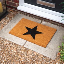 Nicola Spring Coir Door Mats - 60 x 40cm - Black Star - Set of 2 - Size: 40 cm x 60 cm - thumbnail 6