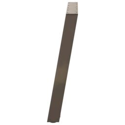 Berkfield Home vidXL Dining Table Legs U-Shaped 2 pcs Natural Steel 90x(72-73) cm Steel in Brown - thumbnail 6