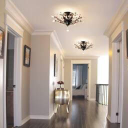 NIVOR 4 Lights Vintage K9 Black Crystal Chandeliers Ceiling Light Pendant - thumbnail 4