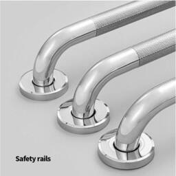NESTLUNE Handle Steel Shower Toilet Hand Rail 50cm in Silver - thumbnail 4