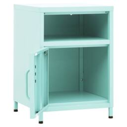 Berkfield Home Nightstand Mint 35x35x51 cm Steel - Size: 35 x 35 x 51 cm - thumbnail 6