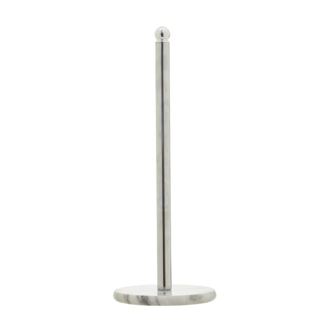 Orsina Stable Chrome Kitchen Roll Holder With Marble Base, Elegant Design Kitchen Holder, Sturdy Roll Holder in Silver - image 1