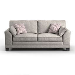 Furnishings For Less UK Hilliard Fullback Fabric 3 Seater Sofa Charcoal or Mist in Beige - thumbnail 3