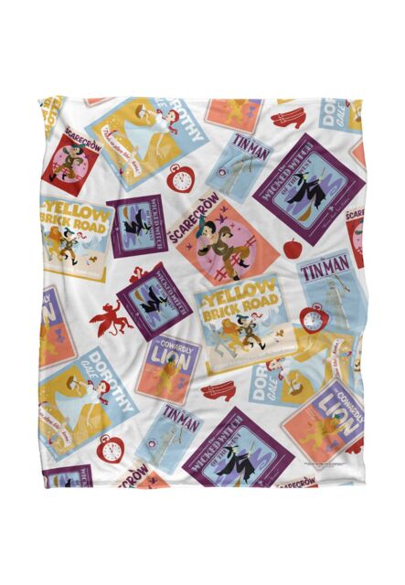 Warner Brothers The Wizard Of Oz Officially Licensed Silky Touch Super Soft Throw Blanket 152 x 127 cm in White - image 1