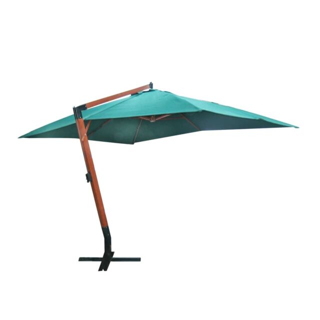 Berkfield Home Floating Parasol Melia 300 x 400 cm Green - image 1