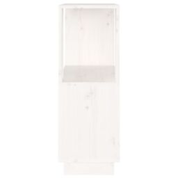 Berkfield Home Book Cabinet/Room Divider White 51x25x70 cm Solid Wood Pine - Size: 51 x 25 x 70 cm - thumbnail 6