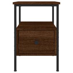 Berkfield Home Durable Bedside Cabinets 2 pcs Brown Oak 34x36x50 cm Engineered Wood - Size: 34 x 36 x 50 cm - thumbnail 7