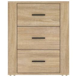 Berkfield Home Bedside Cabinet Sonoma Oak 50x36x60 cm Engineered Wood in Brown - Size: 50 x 36 x 60 cm - thumbnail 6