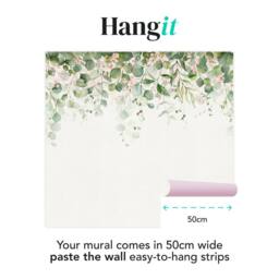 Superfresco Easy Botanical Cascade Blush Print To Order 3m x 2.8m Mural in Pink - thumbnail 3