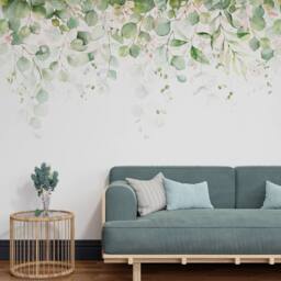 Superfresco Easy Botanical Cascade Blush Print To Order 3m x 2.8m Mural in Pink - thumbnail 1