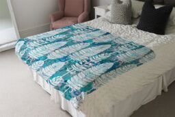 Benjamin Tate Design Tribal Art Animal Blanket in Natural - Size: 120 cm x 150 cm - thumbnail 3
