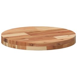 Berkfield Home Table Top Round √ò40x4 cm Solid Wood Acacia in Brown - Size: 40x4 cm - thumbnail 5
