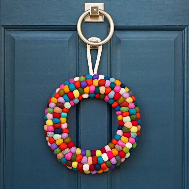 Paper High Felt Multicoloured Wreath - image 1