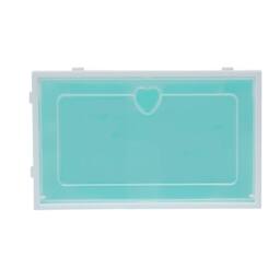 VOGREX 20 Pack Clear Foldable Stackable Drop Front Shoe Boxes in Green - thumbnail 4
