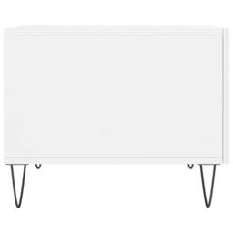 Berkfield Home Coffee Table High Gloss White 50x50x40 cm Engineered Wood - Size: 50 x 50 x 40 cm - thumbnail 7