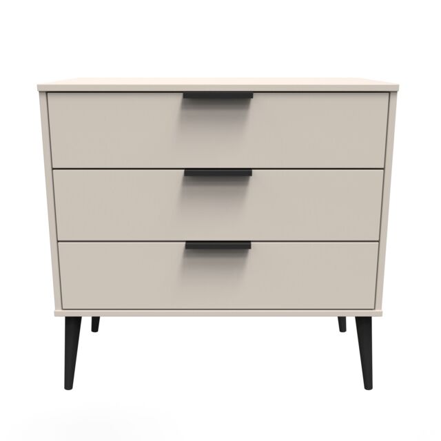 Ready Assembled 2 U Fuji 3 Drawer Chest (Ready Assembled) in Taupe - image 1