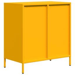 Berkfield Home Sideboard¬†Mustard Yellow 68x39x73.5 cm Cold-rolled Steel in Mustard - thumbnail 7