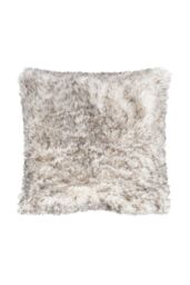 Catherine Lansfield 'Arctic Fox' Cosy Faux Fur Cushion in Grey - Size: 45 cm x 45 cm - thumbnail 5