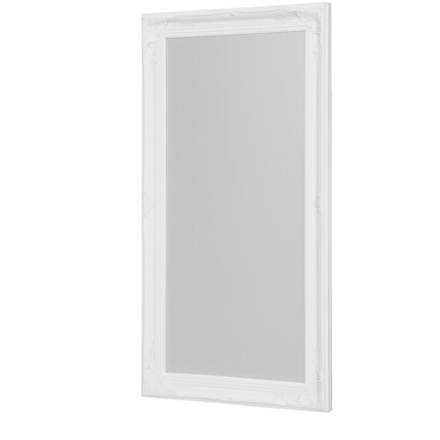 Melody Maison Extra Large White Ornate Wall/Floor Mirror 158cm X 78cm - Size: 158 cm X 78 cm - image 1