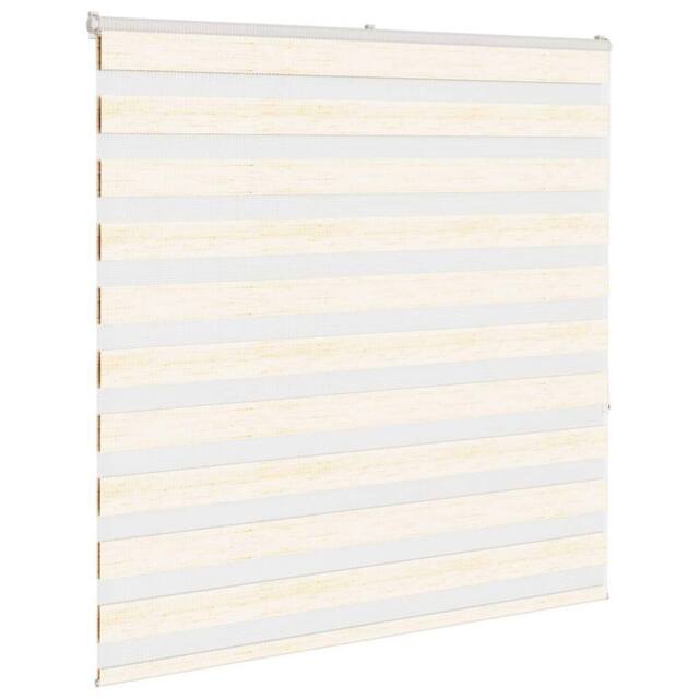 Berkfield Home Elegant Zebra Blind Marble Beige 140x150 cm Fabric Width 135.9 cm - image 1