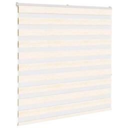 Berkfield Home Elegant Zebra Blind Marble Beige 140x150 cm Fabric Width 135.9 cm - thumbnail 1