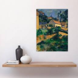 "Artery8 Turning Road at Montgeroult Paul Cezanne Wall Art Poster Print - Size: W12"" x H16""" - thumbnail 4