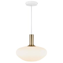 Nordlux Modern Indoor Pendant Light White Glass E27 Hand Blown - Mains Powered, IP20 - thumbnail 6