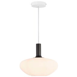 Nordlux Modern Indoor Pendant Light White Glass E27 Hand Blown - Mains Powered, IP20 - thumbnail 3