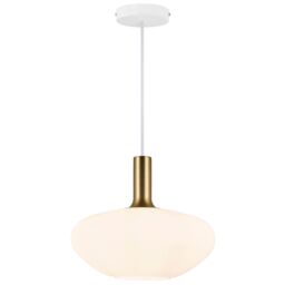 Nordlux Modern Indoor Pendant Light White Glass E27 Hand Blown - Mains Powered, IP20 - thumbnail 4