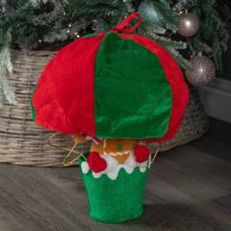 Samuel Alexander Red & Green Razza Rat Hot Air Balloon Hanging Christmas Decoration - thumbnail 7