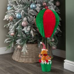 Samuel Alexander Red & Green Razza Rat Hot Air Balloon Hanging Christmas Decoration - thumbnail 6