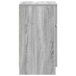 Berkfield Home Bedside Cabinet Grey Sonoma 39x35x65 cm Engineered Wood - Size: 39 x 35 x 65 cm - thumbnail 7