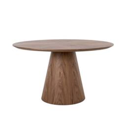 Angel Cerda Model Round Walnut Dining Table with Rotating Marble in Brown - thumbnail 7