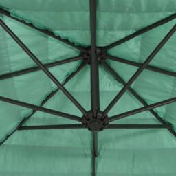 Berkfield Home Garden Parasol with Steel Pole Green 223x223x213 cm - Size: 223 x 223 x 213 cm - thumbnail 8