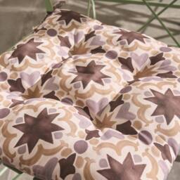 OHS 2 x Tiles Garden Chair Cushions Outdoor Seat Pads - Size: 40 cm x 40 cm - thumbnail 3